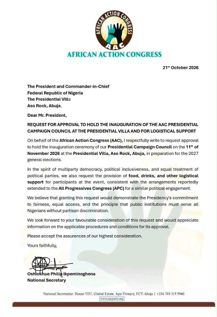 Sowore writes presidency, seeks permission to use Aso Rock for inauguration of his presidential campaign